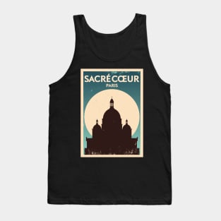 Sacre Coeur Paris Poster Design Tank Top